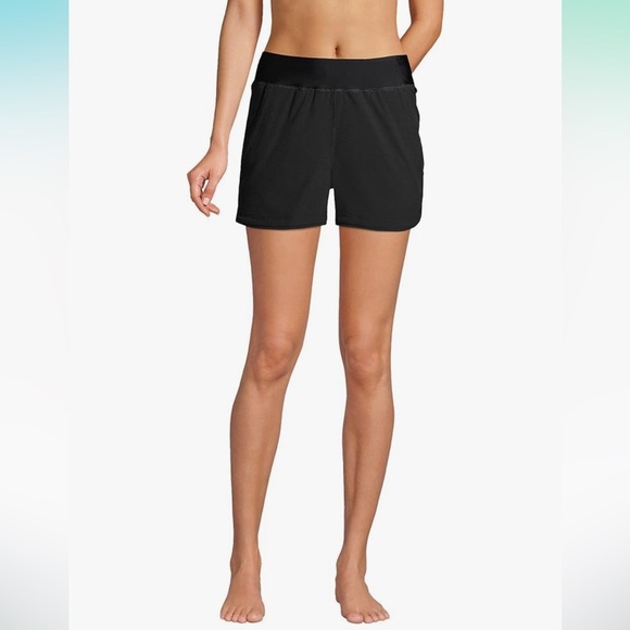 NWOT Lands' End 3" Quick Dry Elastic Waist Board Shorts Swim Shorts w/Panty 8 - Picture 1 of 10